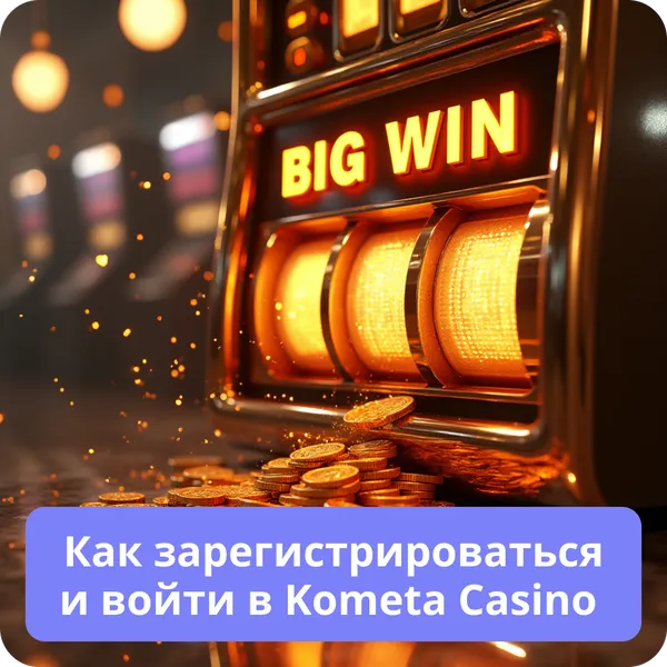 Как зарегистрироваться и войти в Kometa Casino